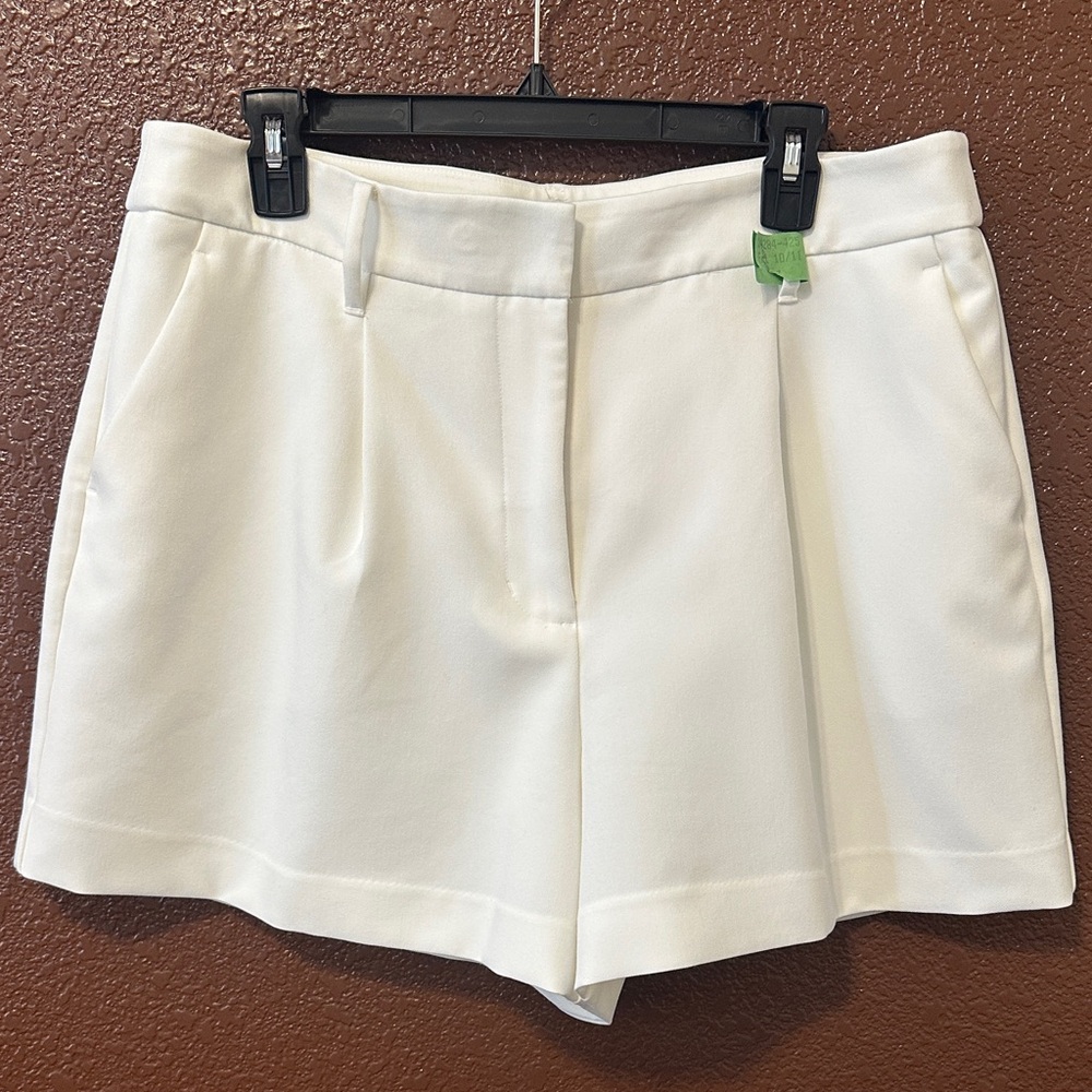 Nine West Cream High Waist Women's Shorts